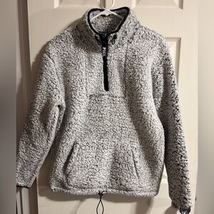 Victorias Secret Pink Half Zip Sherpa Pullover